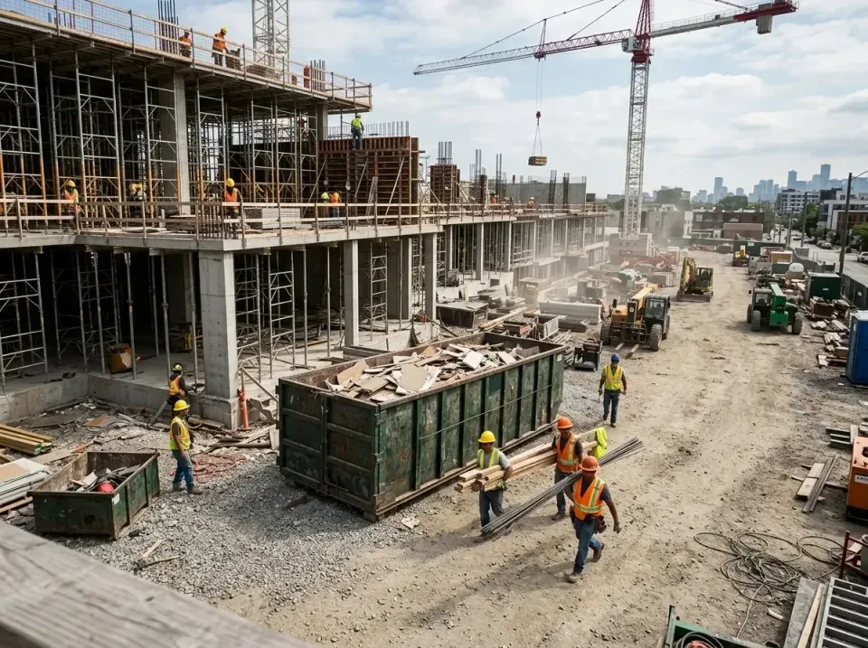 commercial-construction-site-w-002 — frequently asked questions, Low Cost Construction Dumpster Rental in Madison, NJ